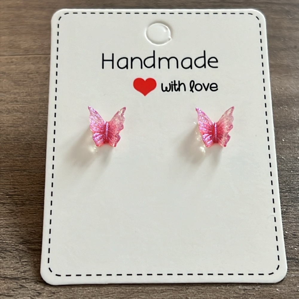Handmade butterfly earrings